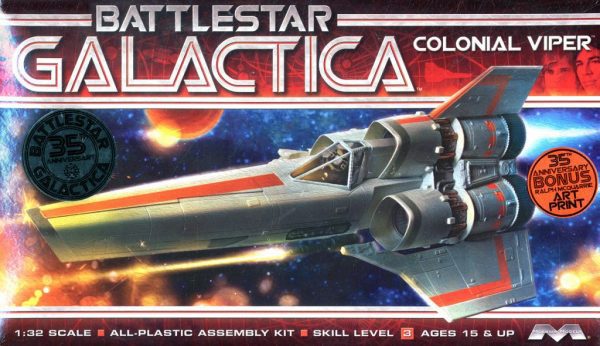 Battlestar Galactica Colonial Viper (Classic Version 1978) Model Kit Moebius 2