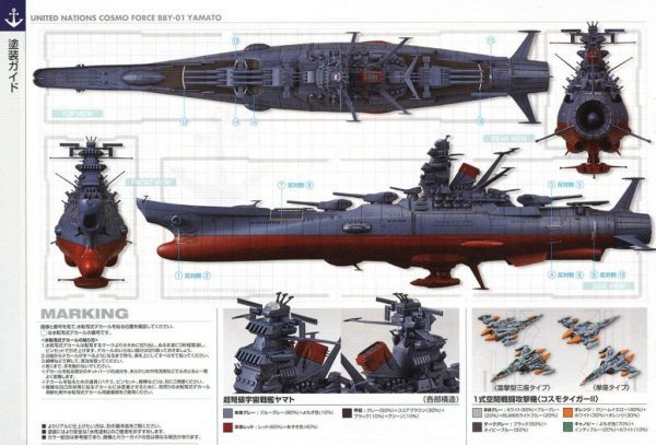 Yamato 2202 Model Kit 1/1000 Bandai 9