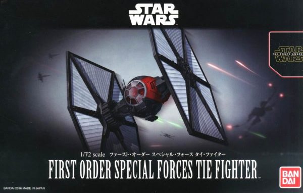 Star Wars First Order Tie Fighter Special Forces 1/72 Model Kit BANDAI 1