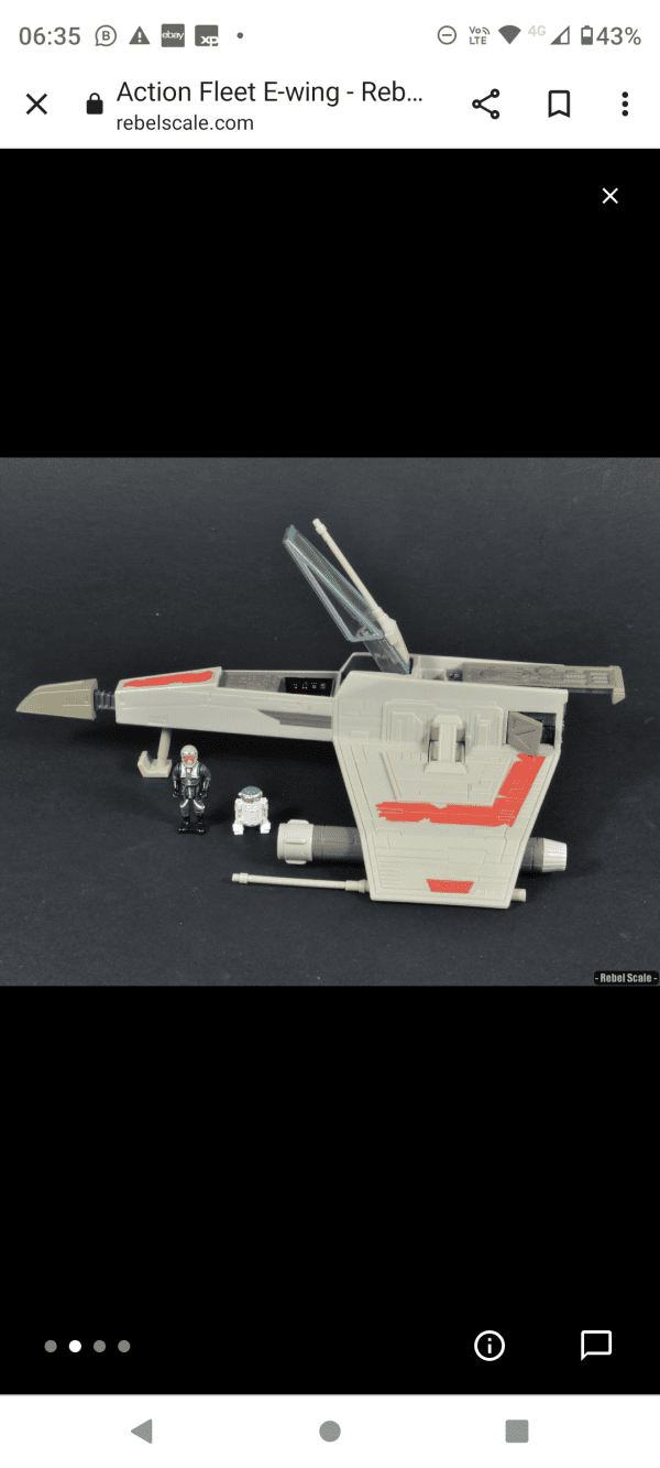 Star Wars E-Wing Fighter Action Fleet Galoob 12