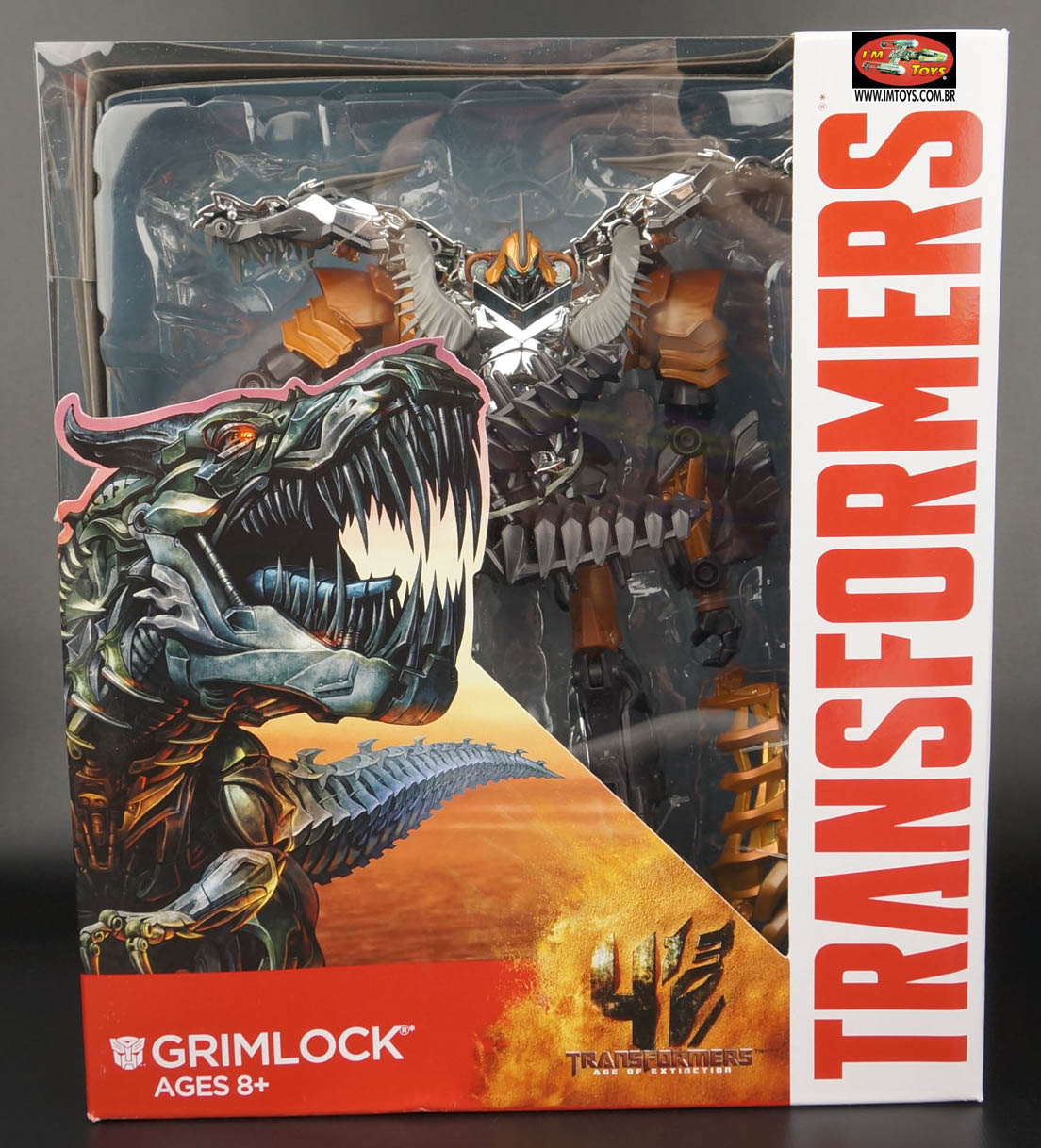 Transformers Age of Extintion Leader Grimlock Action Figure Hasbro 2 Transformers Age of Extintion Leader Grimlock Action Figure Hasbro - Imagem 2