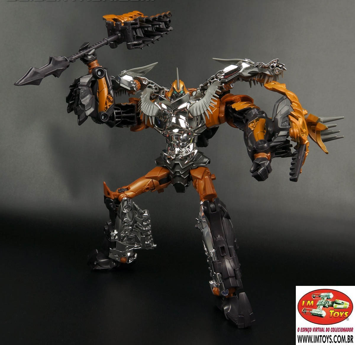 Transformers Age of Extintion Leader Grimlock Action Figure Hasbro 12 Transformers Age of Extintion Leader Grimlock Action Figure Hasbro - Imagem 12