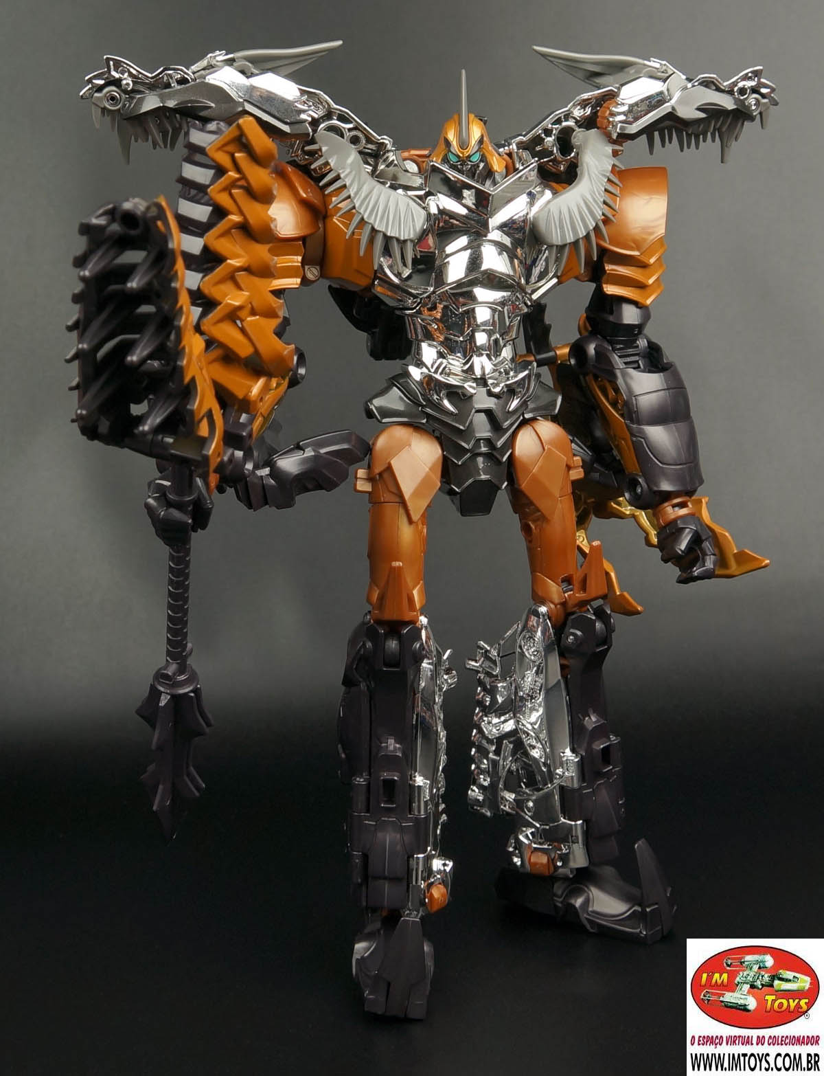 Transformers Age of Extintion Leader Grimlock Action Figure Hasbro 14 Transformers Age of Extintion Leader Grimlock Action Figure Hasbro - Imagem 14