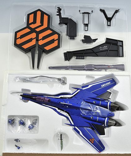 Macross Frontier VF-25G Messiah com Tornado Parts e Super Parts 1/60 DX Chogokin RENEWAL Bandai 8