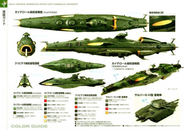 Yamato 2199 Gamilon Fleet Set-2 1/1000 Model Kit Bandai 7