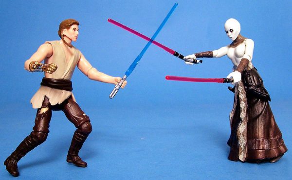 Star Wars Action Figure Set of 2 Anakyn Skywalker e Asajj Ventress Hasbro 3