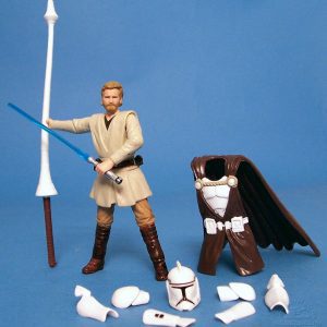 Star Wars Action Figure Obi Wan Kenobi General CW Hasbro