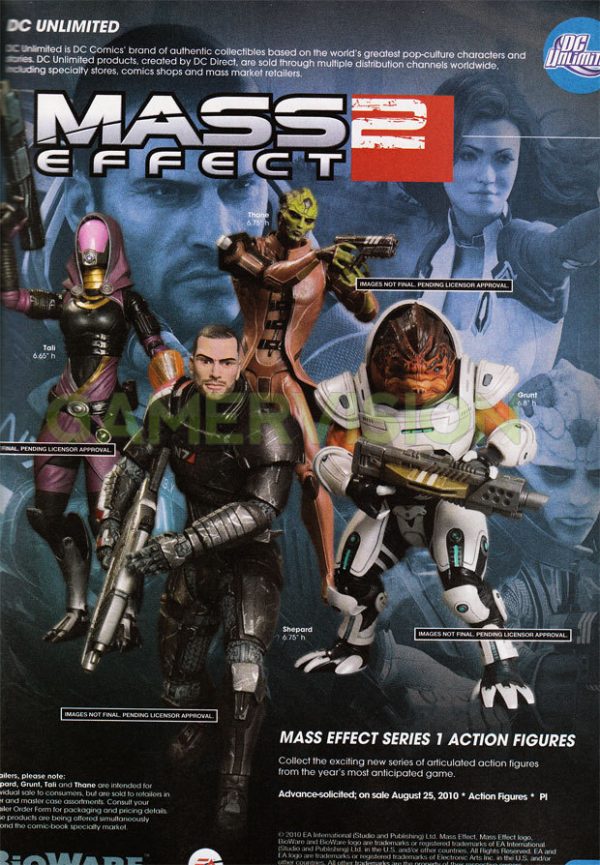 Mass Effect Action Figures Complete Set of 8 DC Direct 2