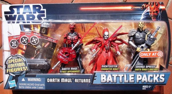 Star Wars Action Figure Darth Maul Return Battle Pack Hasbro 10