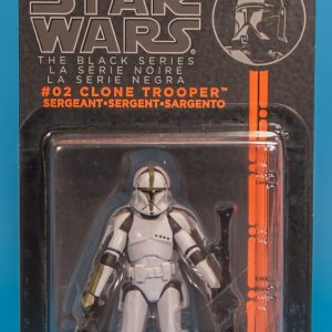 Star Wars Action Figure Clone Trooper Sargent Black Series Hasbro