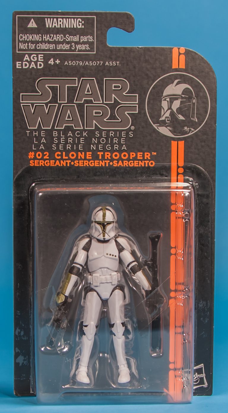 Star Wars Action Figure Clone Trooper Sargent Black Series Hasbro 2