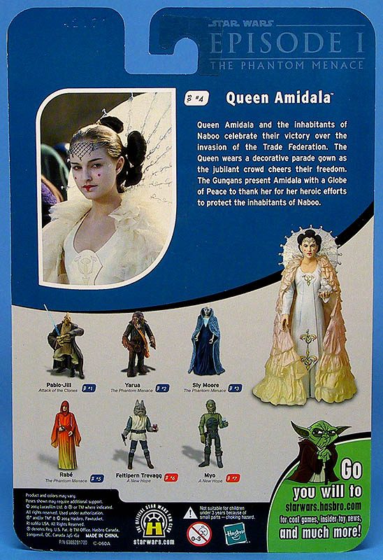 Star Wars Action Figure Queen Amidala Peace Cerimony Hasbro 3
