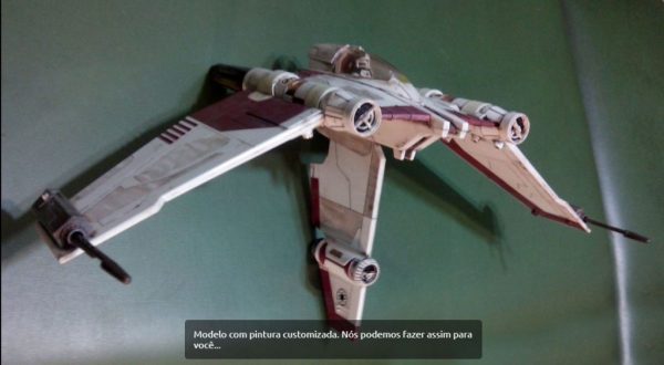 Star Wars V-19 Torrent Republic Starfighter Hasbro 14