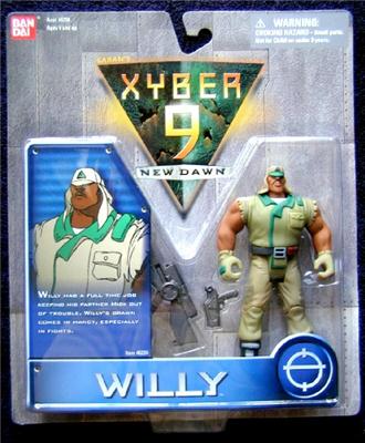 Xyber-9 Willy Action Figure Bandai 3