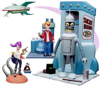 Futurama Action Figures Complete Set of 4 Moore Creations 1