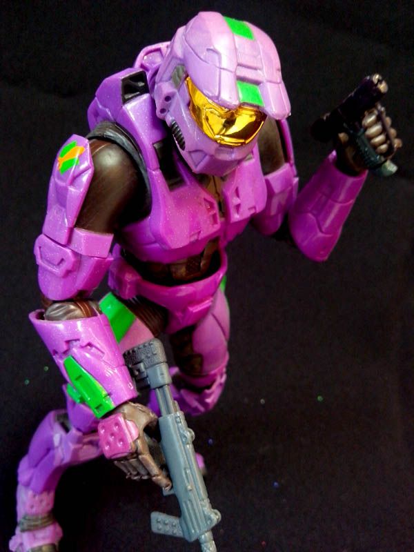 Halo-2 Spartan Purple Action Figure Joy Ride 8