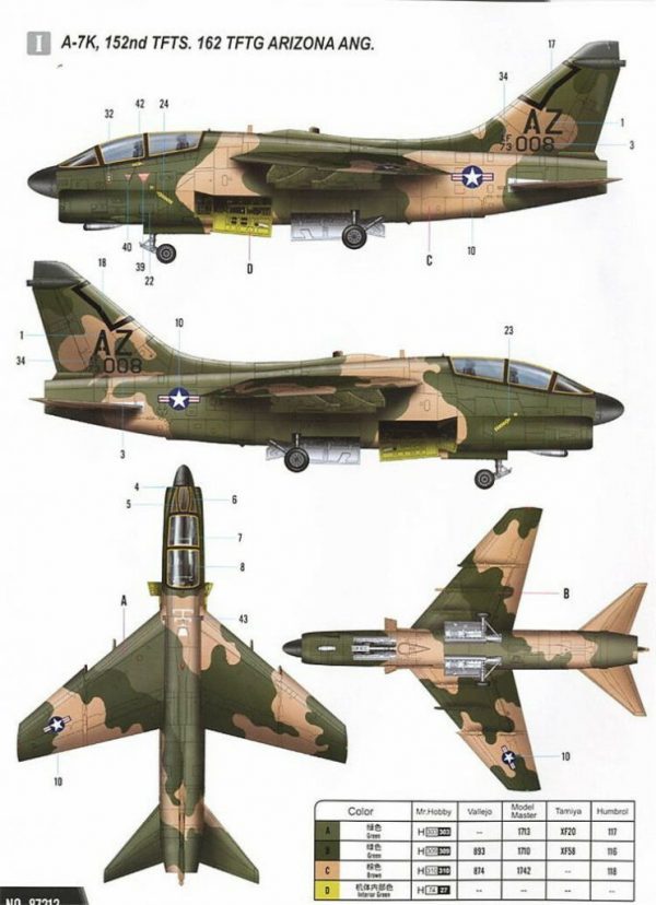 A-7K Corsair 1/72 Hobby Boss 4