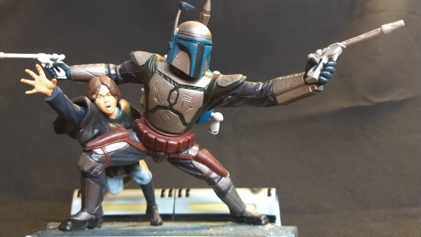 Star Wars Jango Fett e Boba Fett Unleashed Statue Hasbro 2