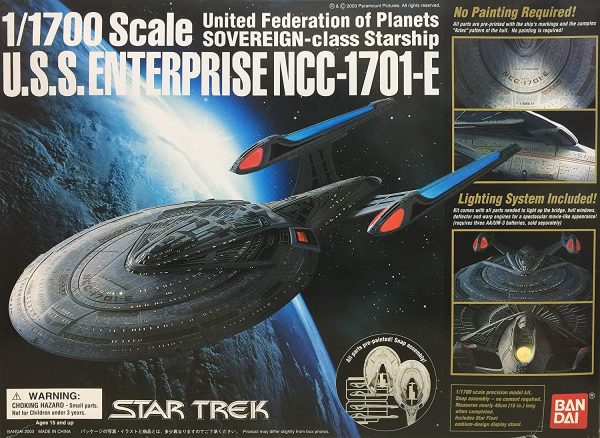 Star Trek USS Enterprise-E 1/1700 Model Kit Bandai 1