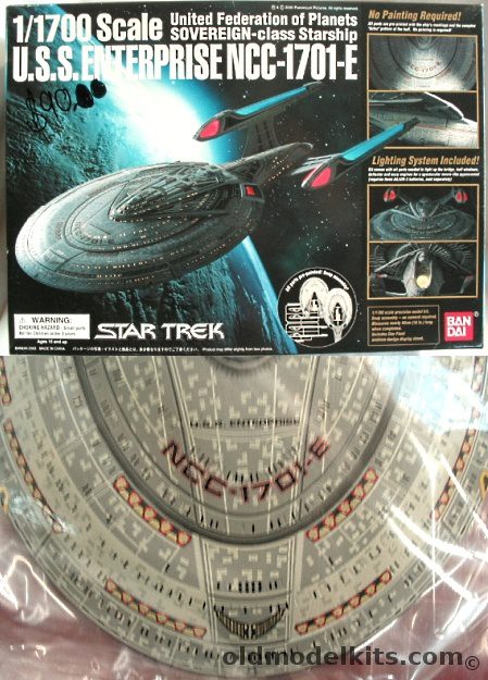 Star Trek USS Enterprise-E 1/1700 Model Kit Bandai 6