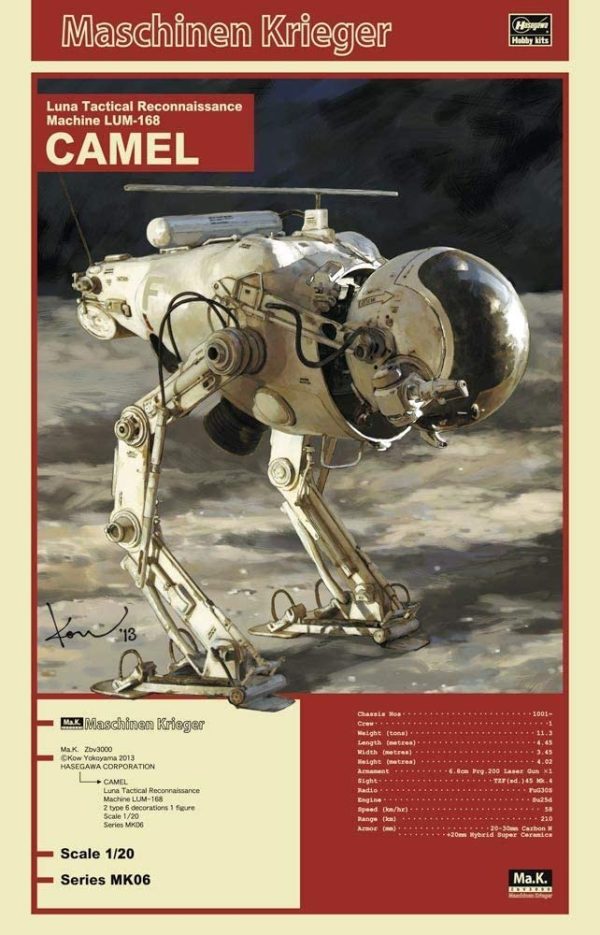 MASCHINEN KRIEGER (SF-3D) Camel 1/20 Model Kit Hasegawa 1