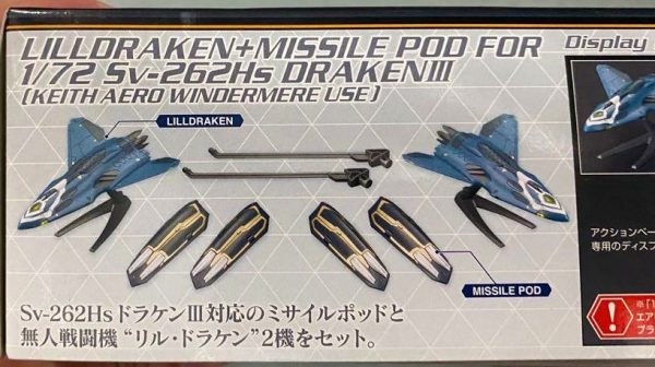 Macross Delta - Lilldraken + Missile Pod 1/72 Bandai 8