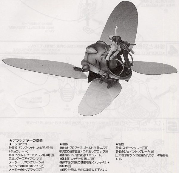 Laputa Flapter Model Kit 1/20 Tsukuda 2