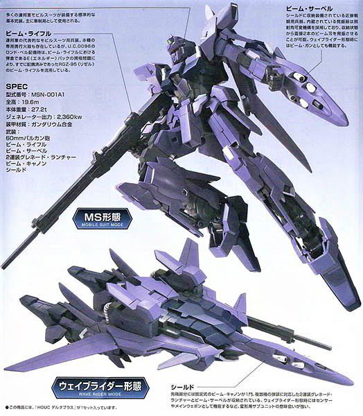 Gundam MSN-001A1 Delta Plus (HG) 1/144 Bandai 8