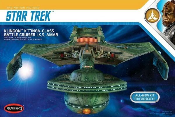 Star Trek - klingon Cruiser Movie + Kit de iluminação 1/350 Polar Lights 1
