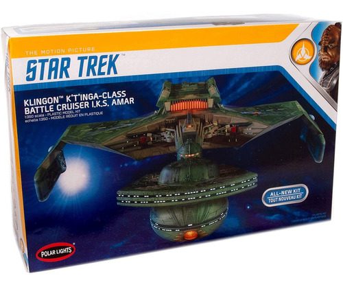 Star Trek - klingon Cruiser Movie + Kit de iluminação 1/350 Polar Lights 18