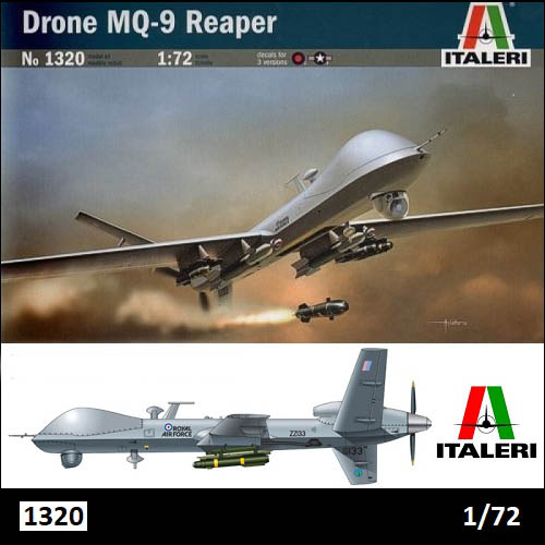 Drone MQ-9-A Reaper 1/72 Italeri 2