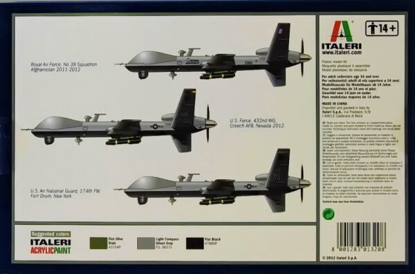 Drone MQ-9-A Reaper 1/72 Italeri 4