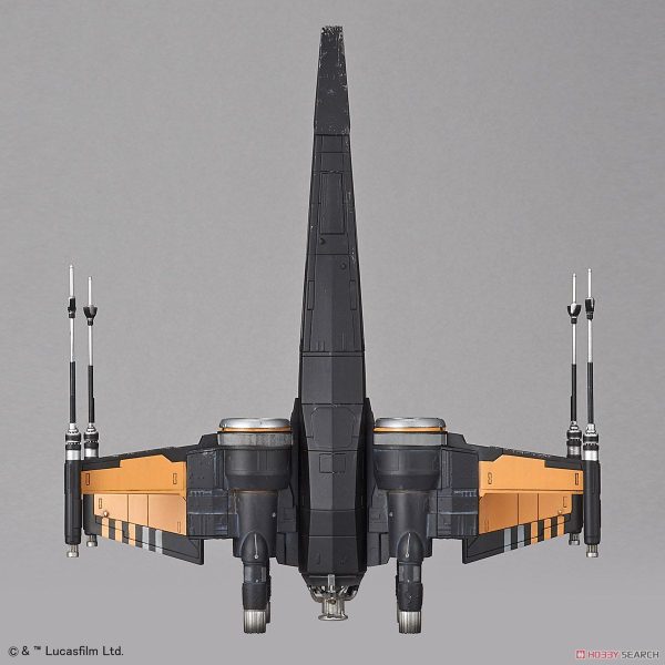 Star Wars Poe Dameron Boosted T-70 1/72 Kit BANDAI 11