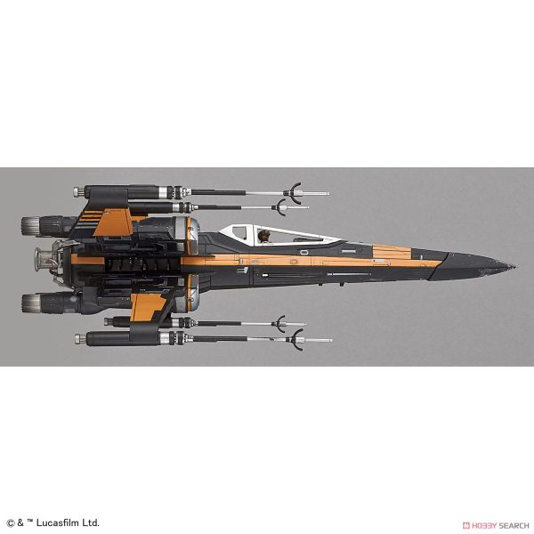Star Wars Poe Dameron Boosted T-70 1/72 Kit BANDAI 15