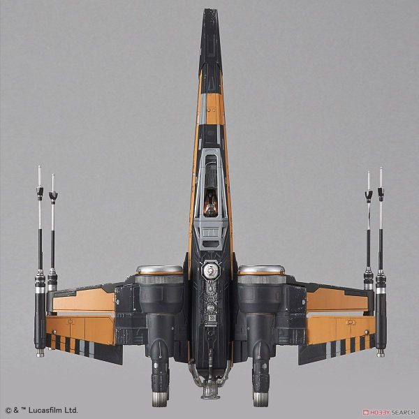 Star Wars Poe Dameron Boosted T-70 1/72 Kit BANDAI 10