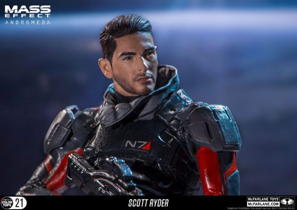 Mass Effect Andromeda Scott Ryder + Sarah Ryder Action Figure 8