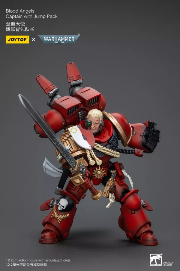 Warhammer 40K Blood Angels Captain with Jump Pack Action Figure 9