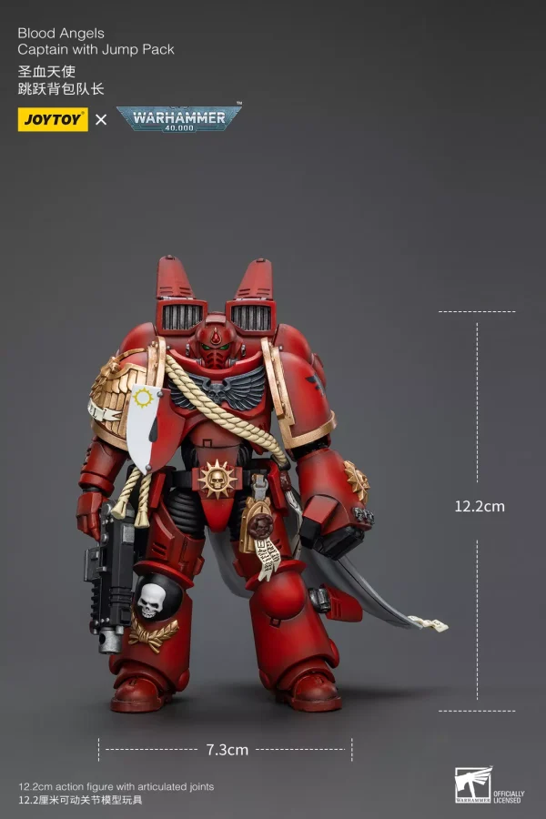 Warhammer 40K Blood Angels Captain with Jump Pack Action Figure 11