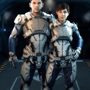 Mass Effect Andromeda Scott Ryder + Sarah Ryder Action Figure