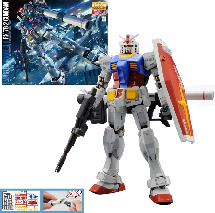 Gundam RX-78-2 E.F.S.F. (MG) 1/100 Bandai 8 Gundam RX-78-2 E.F.S.F. (MG) 1/100 Bandai - Imagem 8