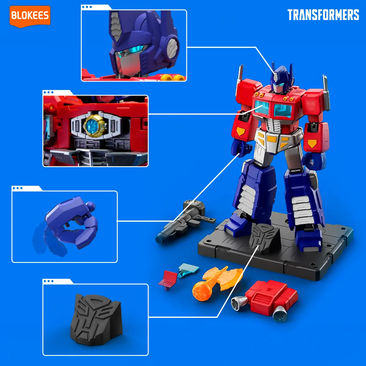 Transformers Optimus Prime G-1 - Model Kit - Blokees 9 Transformers Optimus Prime G-1 - Model Kit - Blokees - Imagem 9