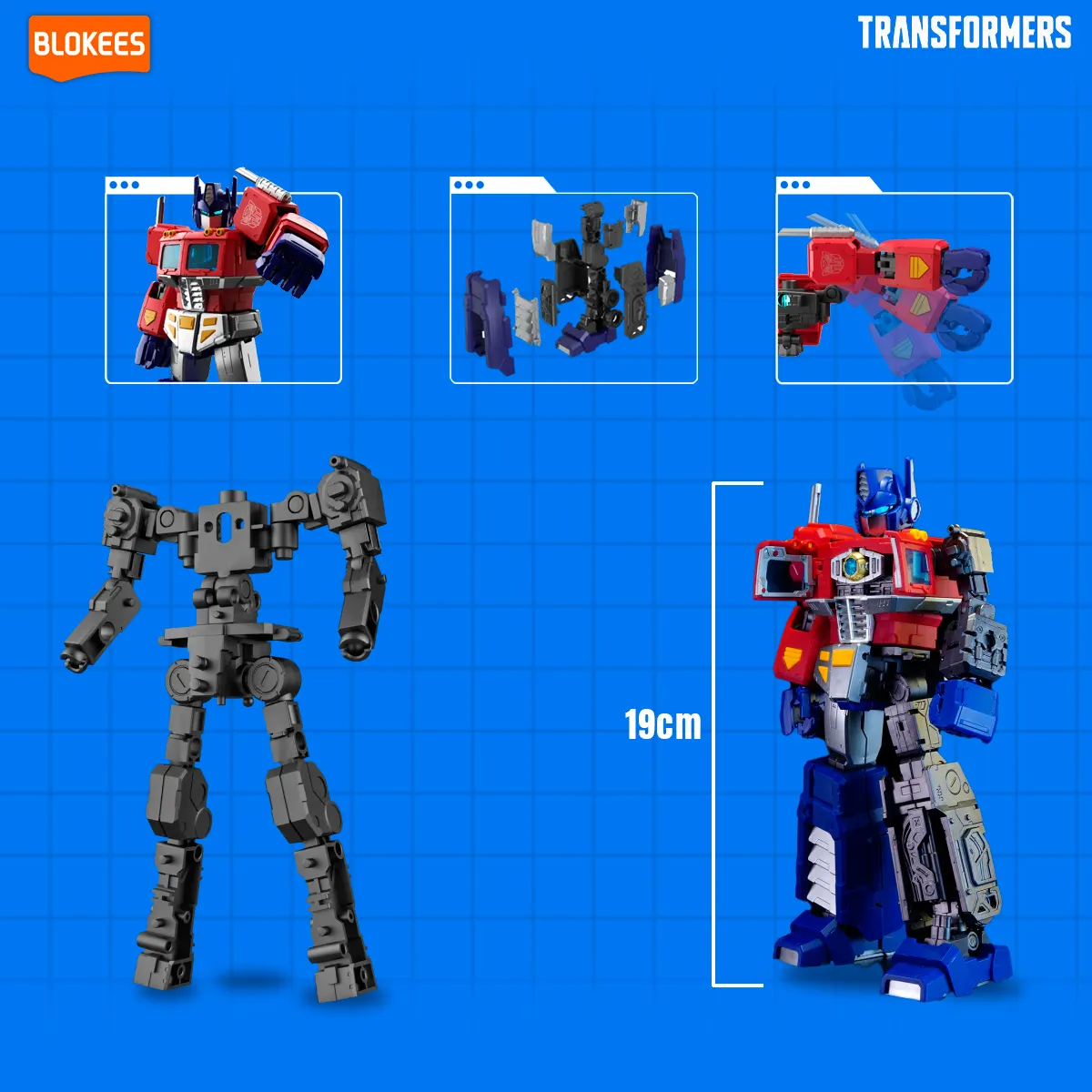 Transformers Optimus Prime G-1 - Model Kit - Blokees 10 Transformers Optimus Prime G-1 - Model Kit - Blokees - Imagem 10