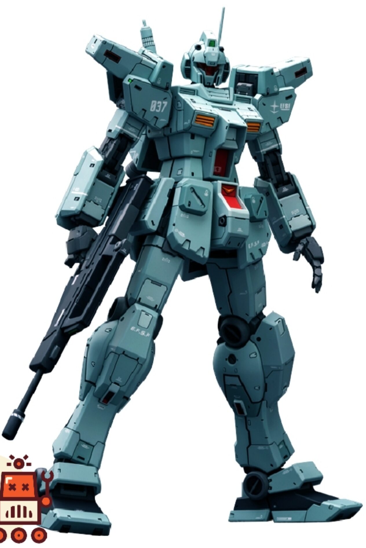 Gundam RGM-79N GM Custom (MG) 1/100 Bandai 18 Gundam RGM-79N GM Custom (MG) 1/100 Bandai - Imagem 18